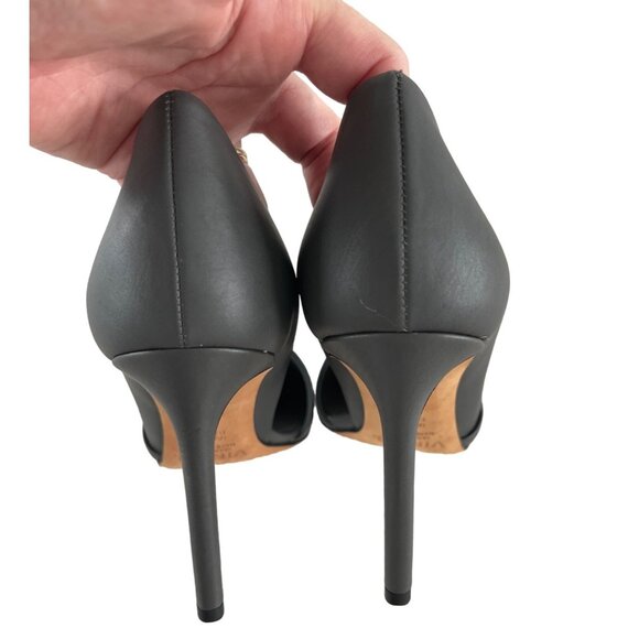 VINCE‎ Cosette Pointed Toe d'Orsay Leather Pumps Gray Graphite 9M EUR 40 $350 - Picture 8 of 12
